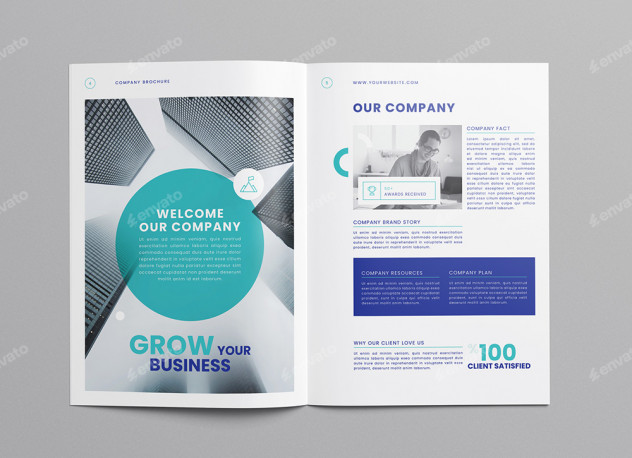 Company Brochure Template - Microsoft Word, InDesign, PSD, Canva preview #3