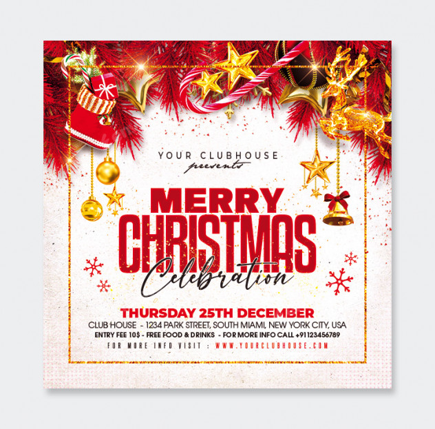 Christmas Flyer Template PSD