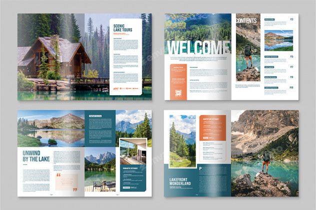 Travel Brochure Template AI, Vector EPS - product preview 1