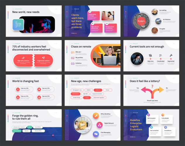 Premium Pitch Deck PowerPoint Template - product preview 1