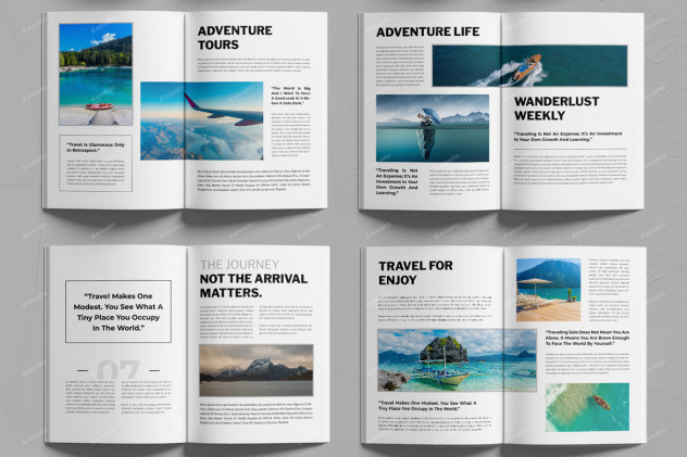 Travel Photo Album Book Template InDesign INDD - product preview 1