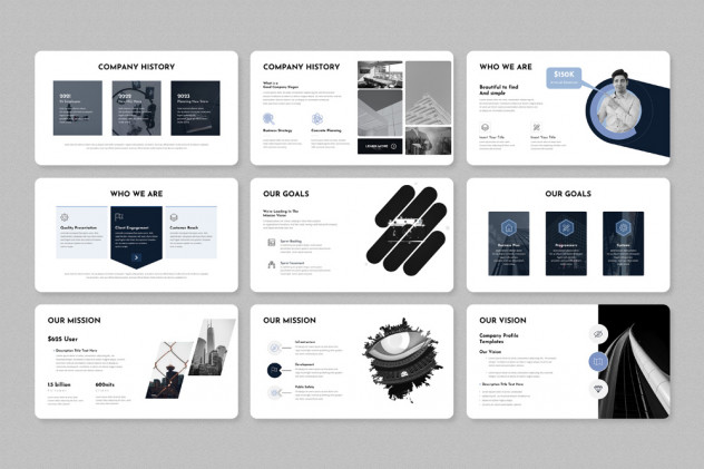 Minimal & Modern PowerPoint Presentation Template - product preview 1