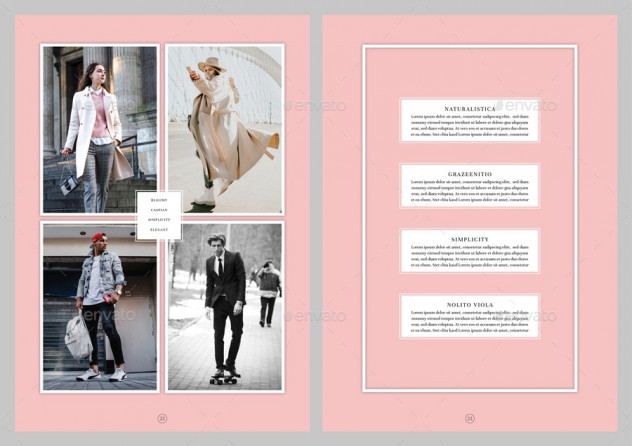 Stylish Fashion Look Magazine Template &ndash; InDesign (INDD & IDML) preview #12