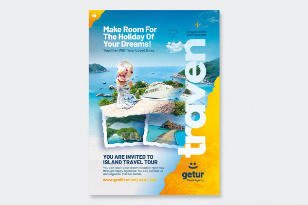 Travel Tours Flyer Templates PSD, INDD - product preview 0