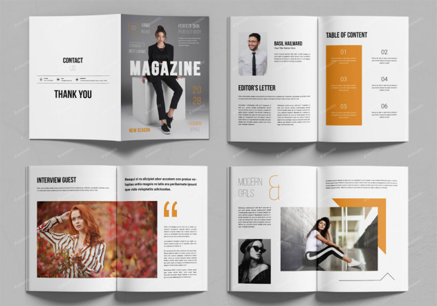 Fashion Magazine Template InDesign INDD