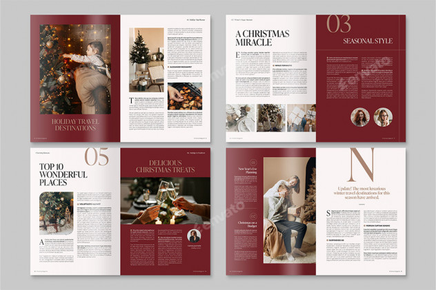 Christmas Magazine Template INDD & IDML - product preview 2