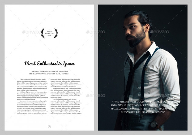 Stylish Fashion Look Magazine Template &ndash; InDesign (INDD & IDML) preview #14