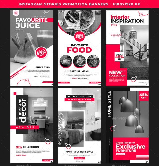 30 Stylish Instagram Story Templates PSD - product preview 3