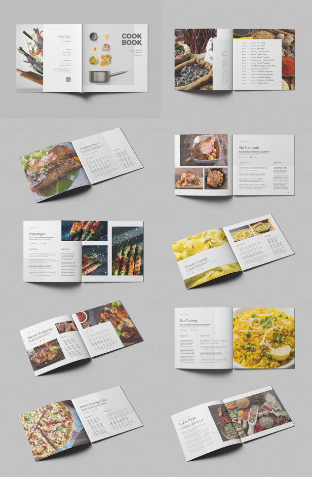 Square Cookbook Template