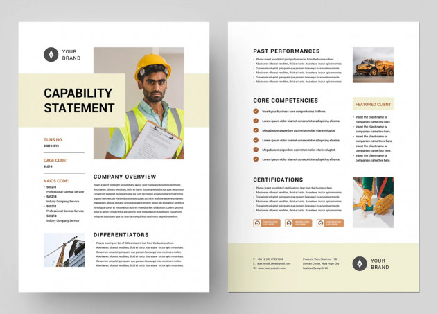 Preview of Company Capability Statement Template INDD, DOCX