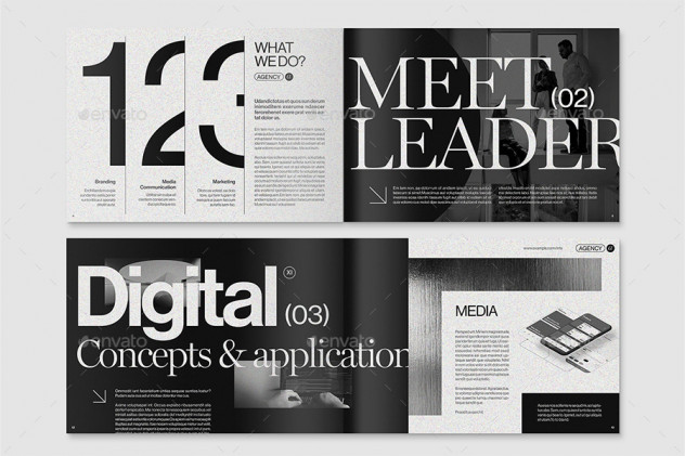 Agency Portfolio Brochure Template InDesign INDD - product preview 2