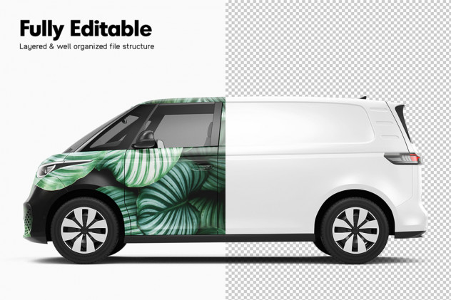 Volkswagen ID Buzz Electric Van Mockup - product preview 1