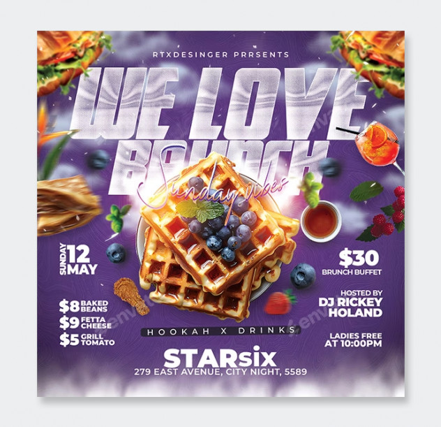 PSD Brunch Flyer Design