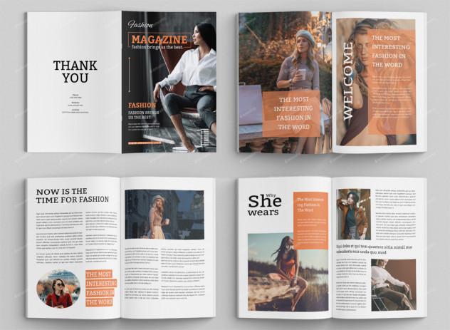 Fashion Magazine Layout InDesign INDD