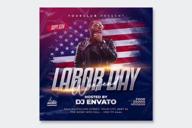 Preview of Labor Day Flyer PSD