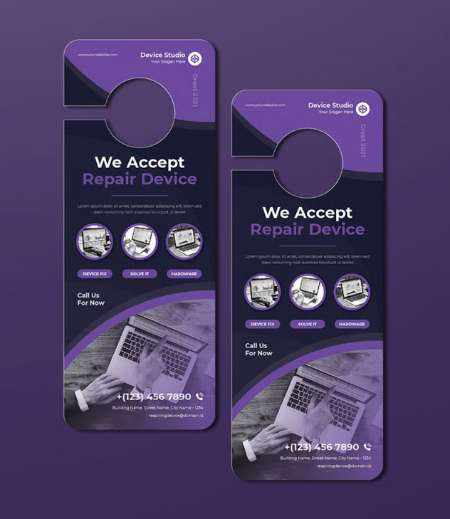 Preview of Repair Device Door Hanger Template