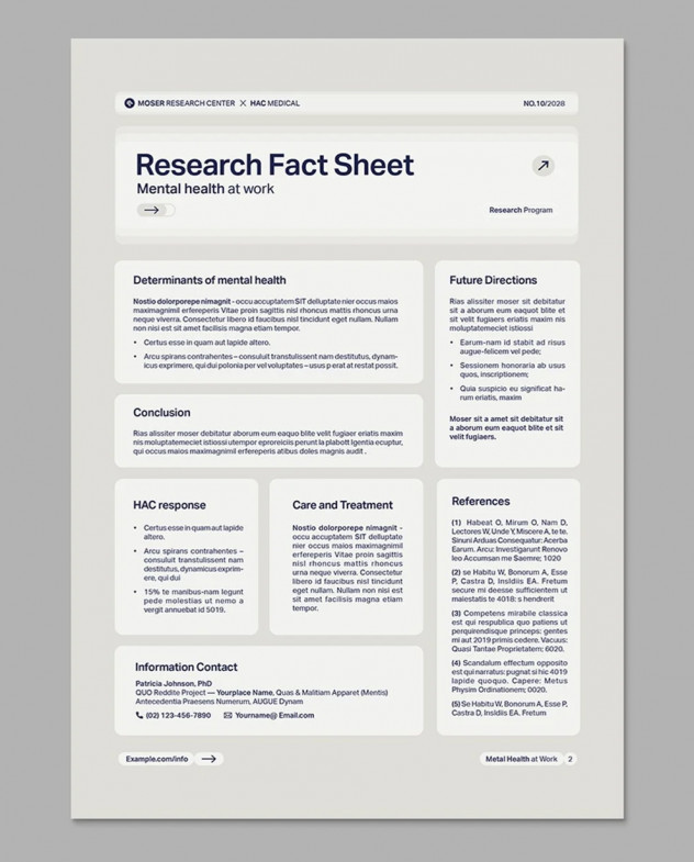 Preview of Essential Research Fact Sheet Template: Data-Driven Reports