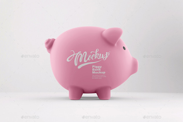 Piggy Bank Mockup - product preview 2