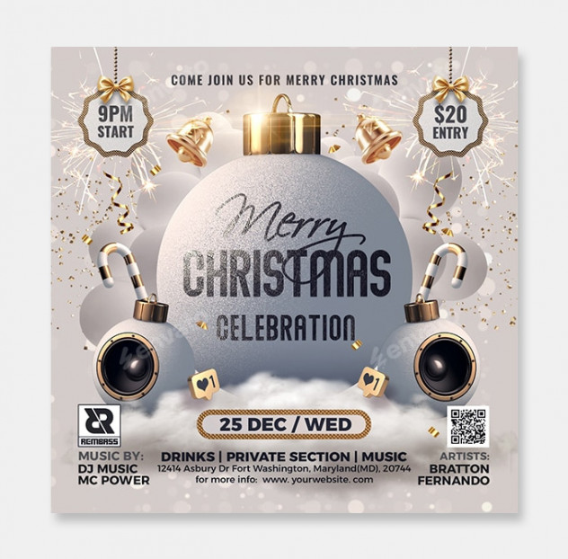 Christmas Flyer Design PSD