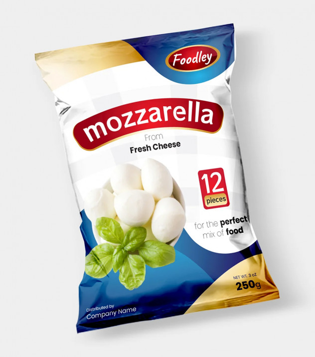 Preview of Mozzarella Packaging Template