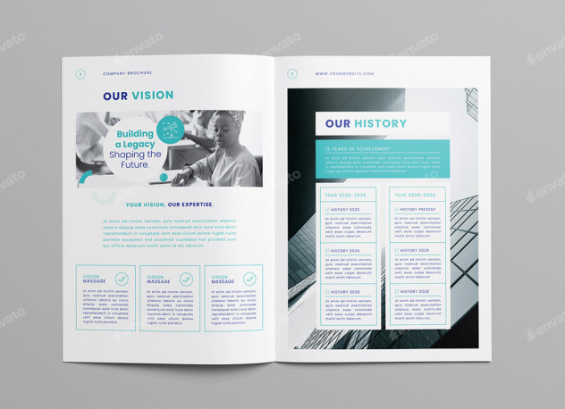 Company Brochure Template - Microsoft Word, InDesign, PSD, Canva preview #6