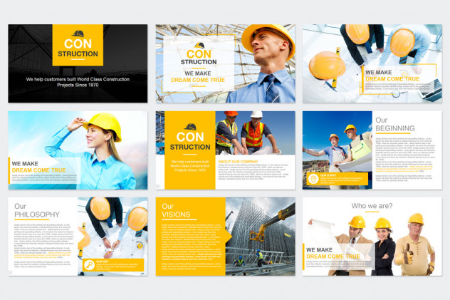 Construction PowerPoint Presentation Template