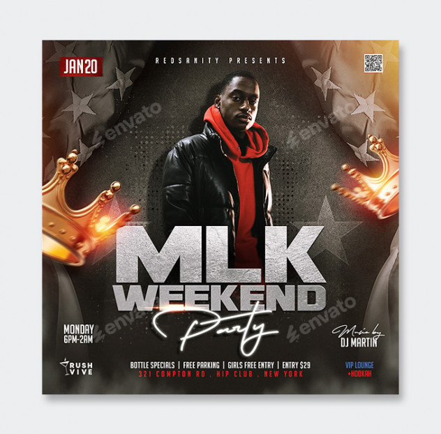 MLK Weekend Flyer Template PSD