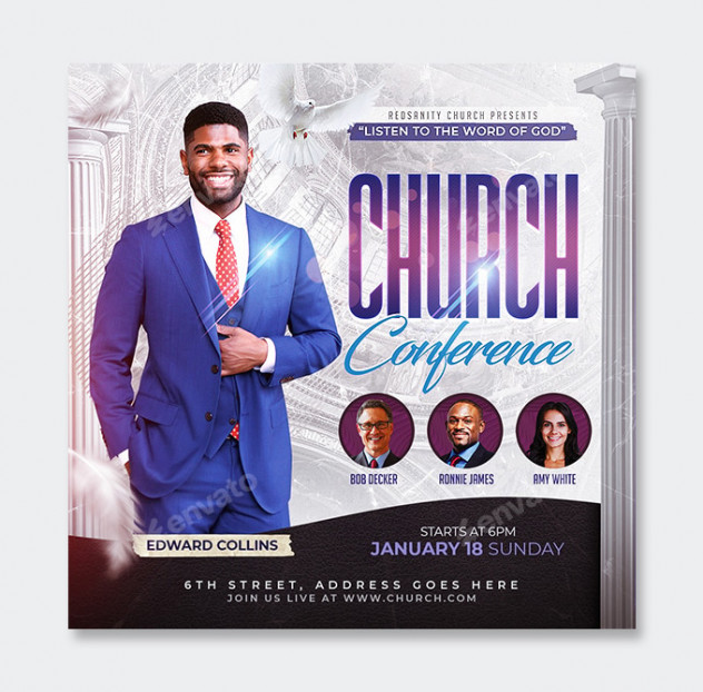 Church Flyer Design PSD