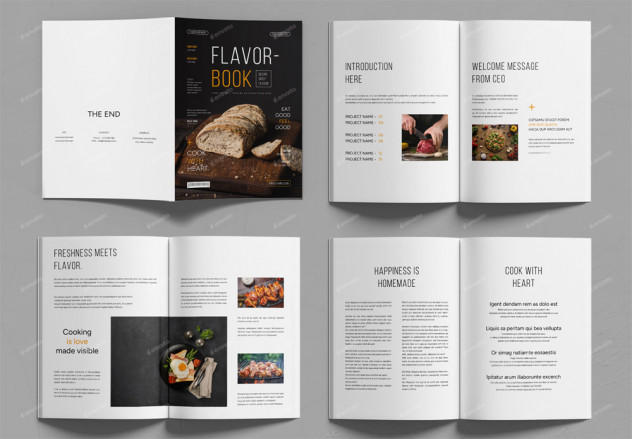 Food Magazine Layout InDesign INDD