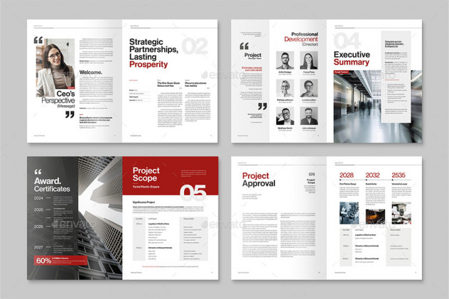 Business Proposal Brochure Template InDesign INDD - product preview 1