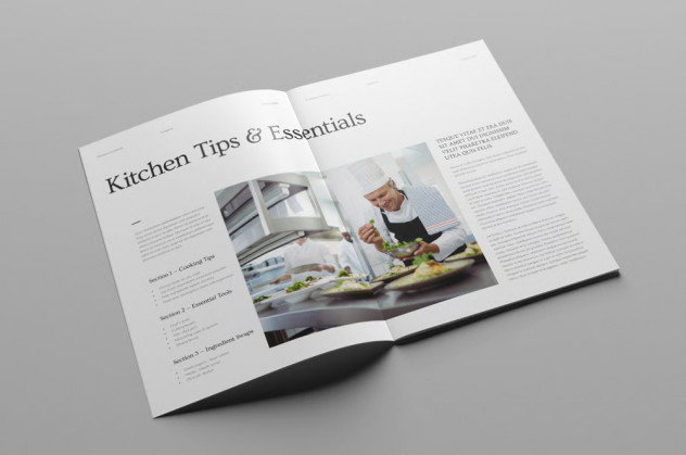 Recipe Book Template &ndash; InDesign, Affinity, Canva preview #8