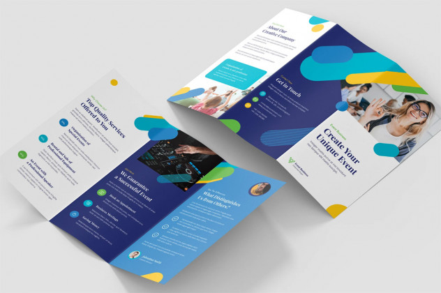 Event Business Tri-Fold Brochure Template - product preview 0