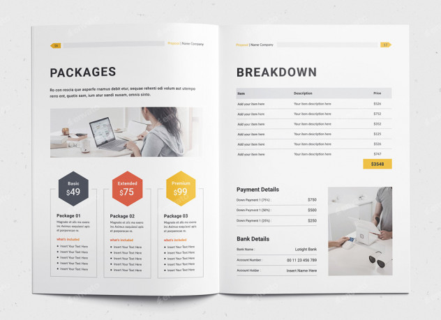 Project Proposal Template InDesign & Ms Word - product preview 3