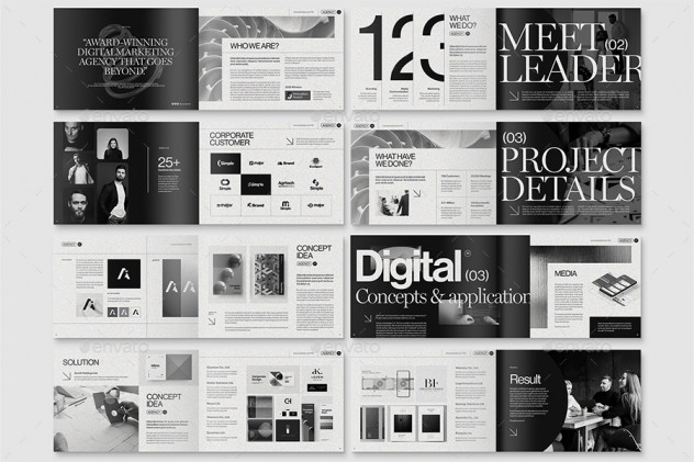 Agency Portfolio Brochure Template InDesign INDD - product preview 1