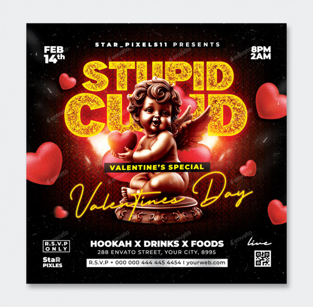 Valentines Day Flyer Design