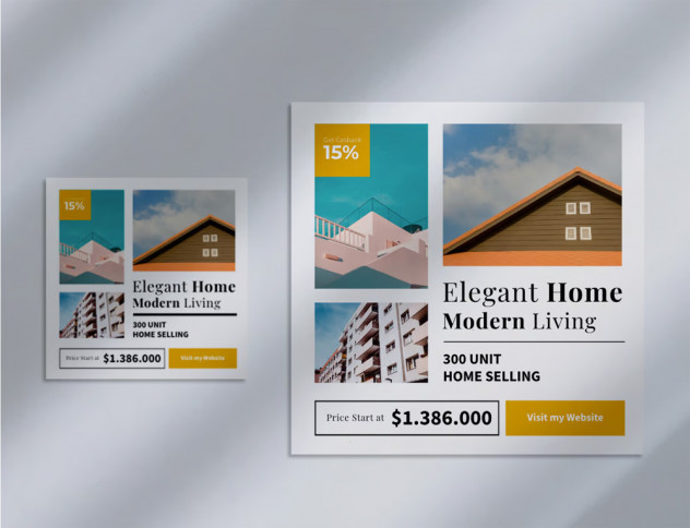 Real Estate Google Ads Web Banner Template preview #4