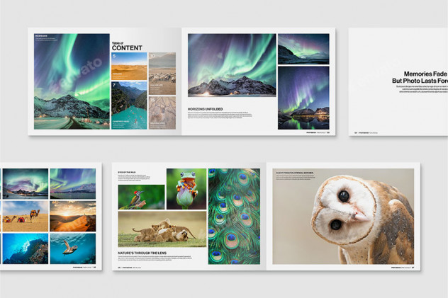 Photo Book Template InDesign INDD preview #2