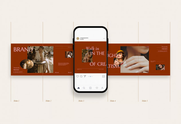 Elegant Brand Instagram Carousel Template preview #2