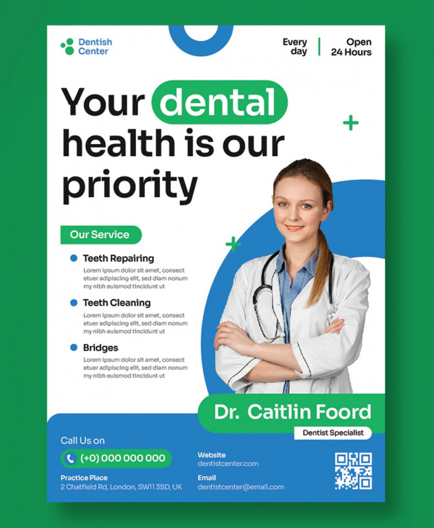 Preview of Dental Clinic Flyer Template