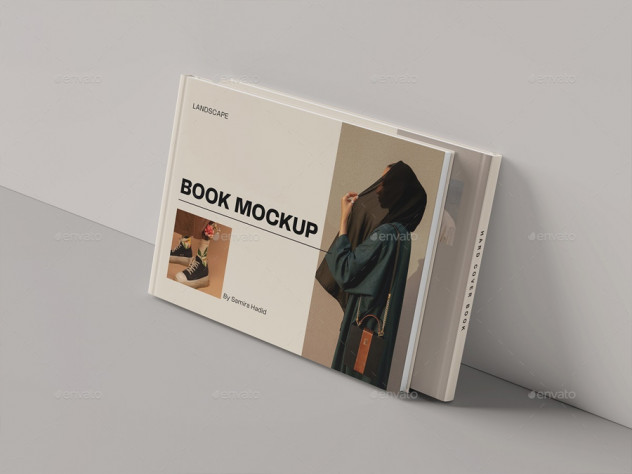 Landscape Book Mockup PSD - product preview 7