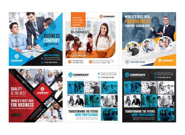 25 Business Instagram Post Templates PSD preview #2