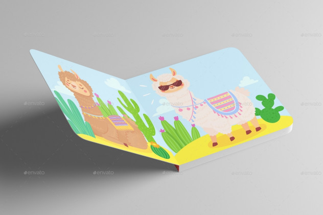 Square Children's Book Mock-Up preview #3