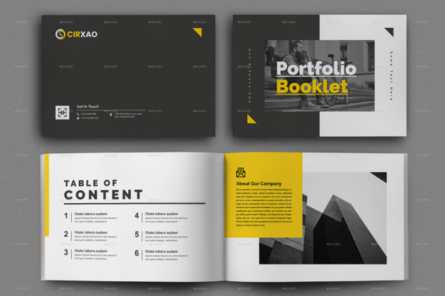 Portfolio Booklet Template InDesign INDD - product preview 1