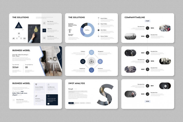 Minimal & Modern PowerPoint Presentation Template - product preview 3