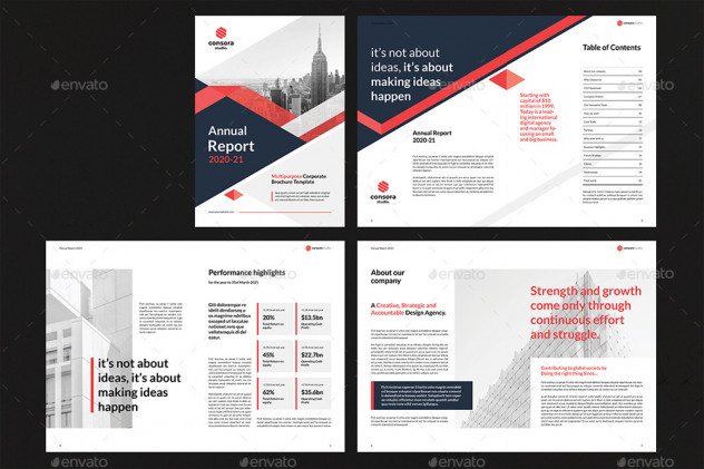 Modern Annual Report Brochure Template