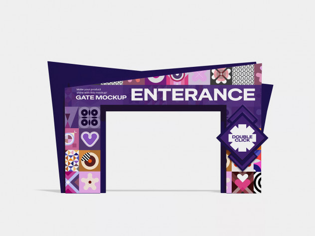 Impressive Entrance Gate Mockup &ndash; For Events, Exhibitions & Brand Displays preview #2