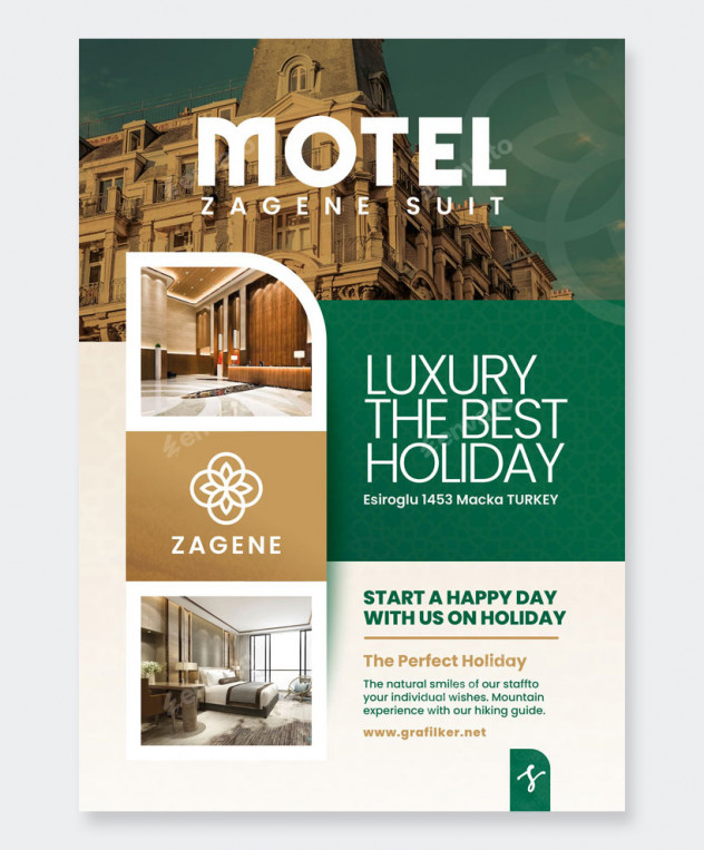 Hotel Flyer Template PSD, INDD