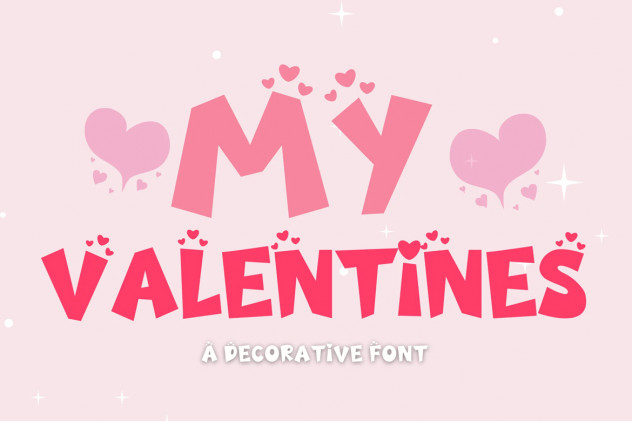 Preview of My Valentine&rsquo;s &ndash; Cute Handwritten Font