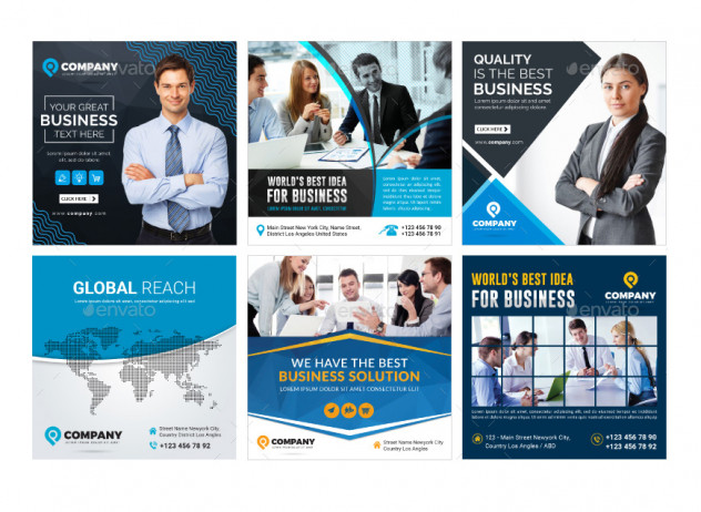 25 Business Instagram Post Templates PSD preview #4