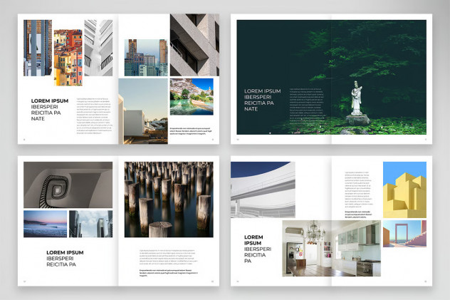 Clean Photo Album Template &ndash; InDesign INDD & IDML preview #2